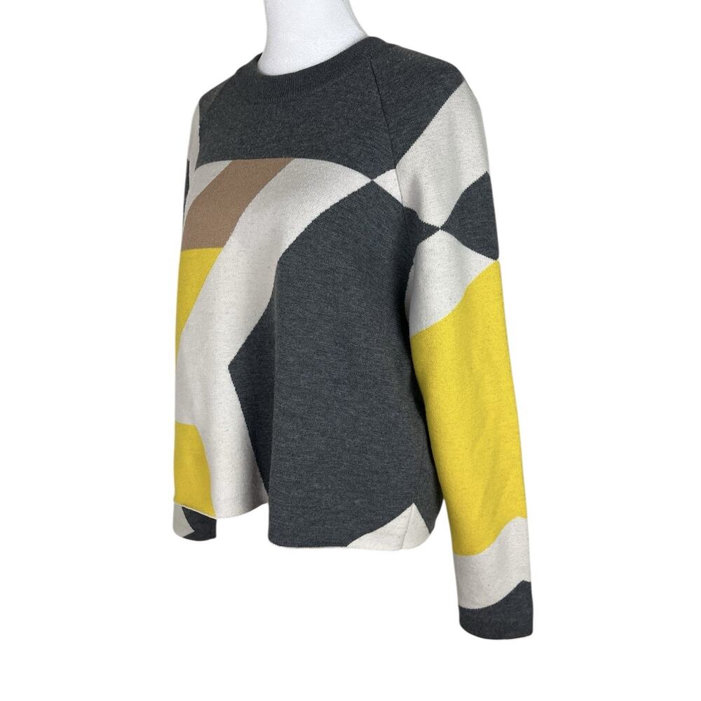 Rag & Bone Wool Blend Geometric Colorblock Abstract Sweater Modern Knit Sz Small - Picture 5 of 7